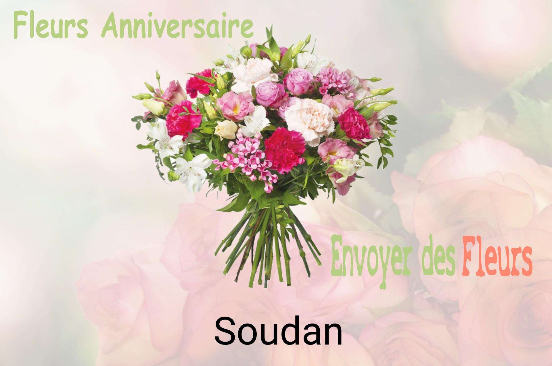 Bouquet de fleurs d’anniversaire livré à Soudan